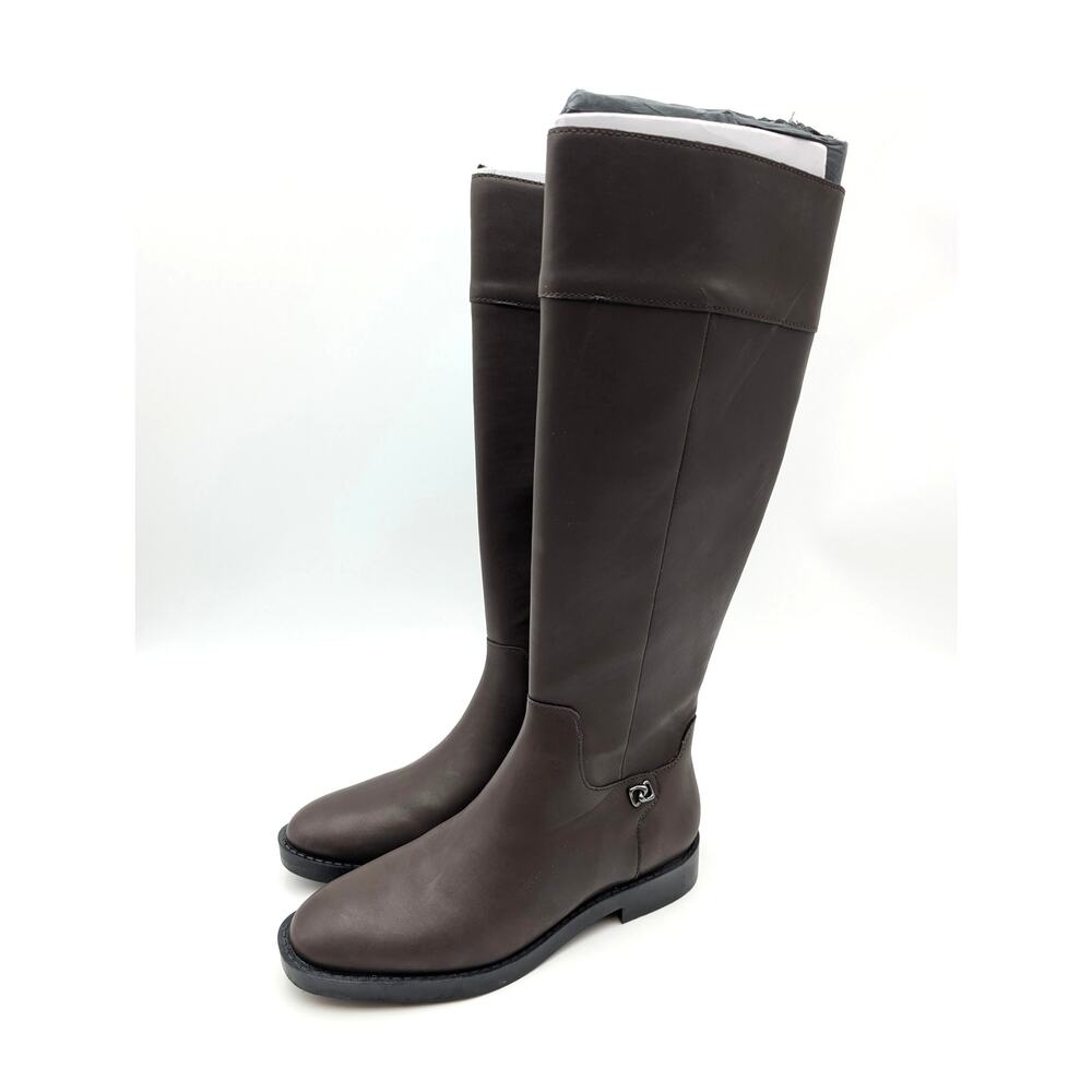 Aerosoles Taba Knee High Boots Side Zip Women's Dark Brown Size US5M EU36